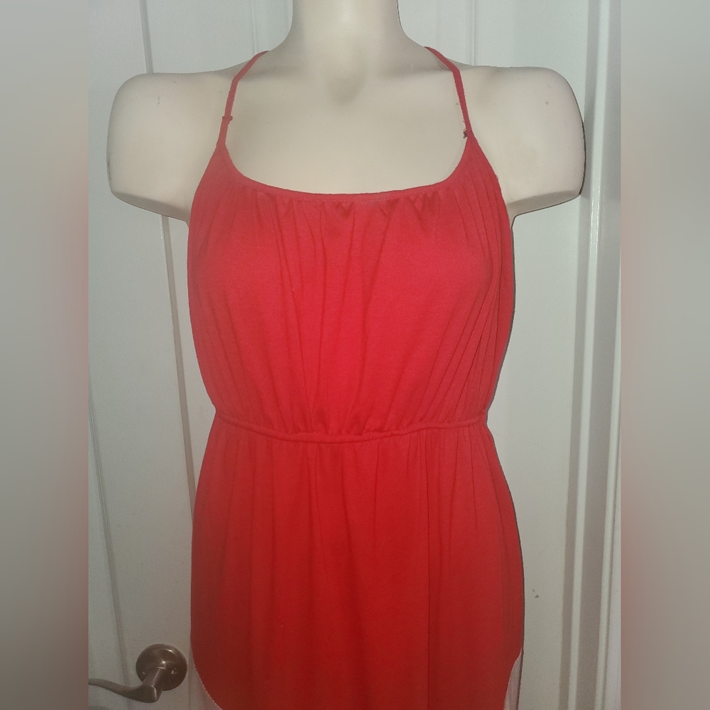 Red, tan, and black maxi dress by Hot Product size medium - Picture 2 of 4